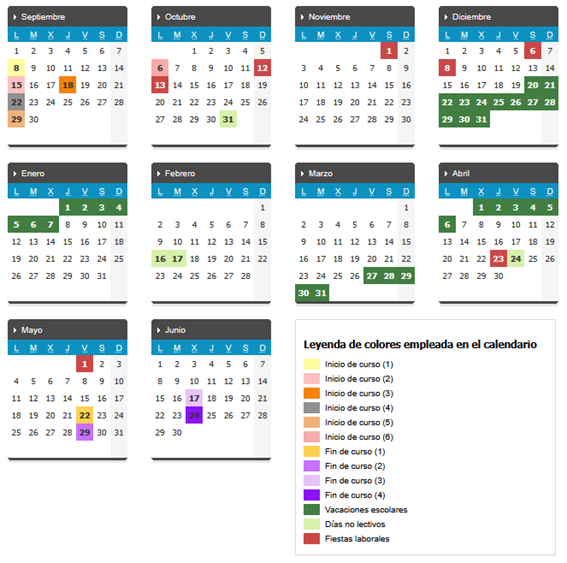 calendario escolar 2025-26